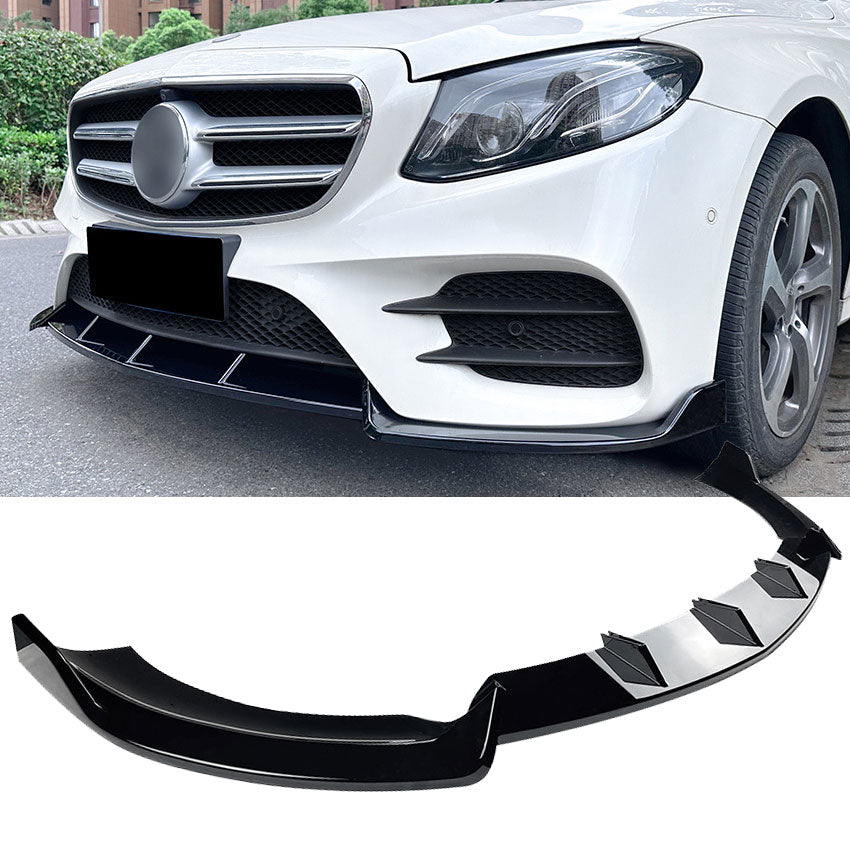 Frontspoiler Splitter Spoilerlippe hochglanz schwarz für Mercedes W213 S213 C238 A238 AMG Line 2016-2020