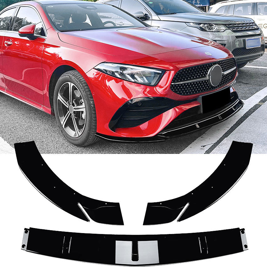 Frontspoiler schwarz für Mercedes A-Klasse W177 Modelpflege AMG-Line