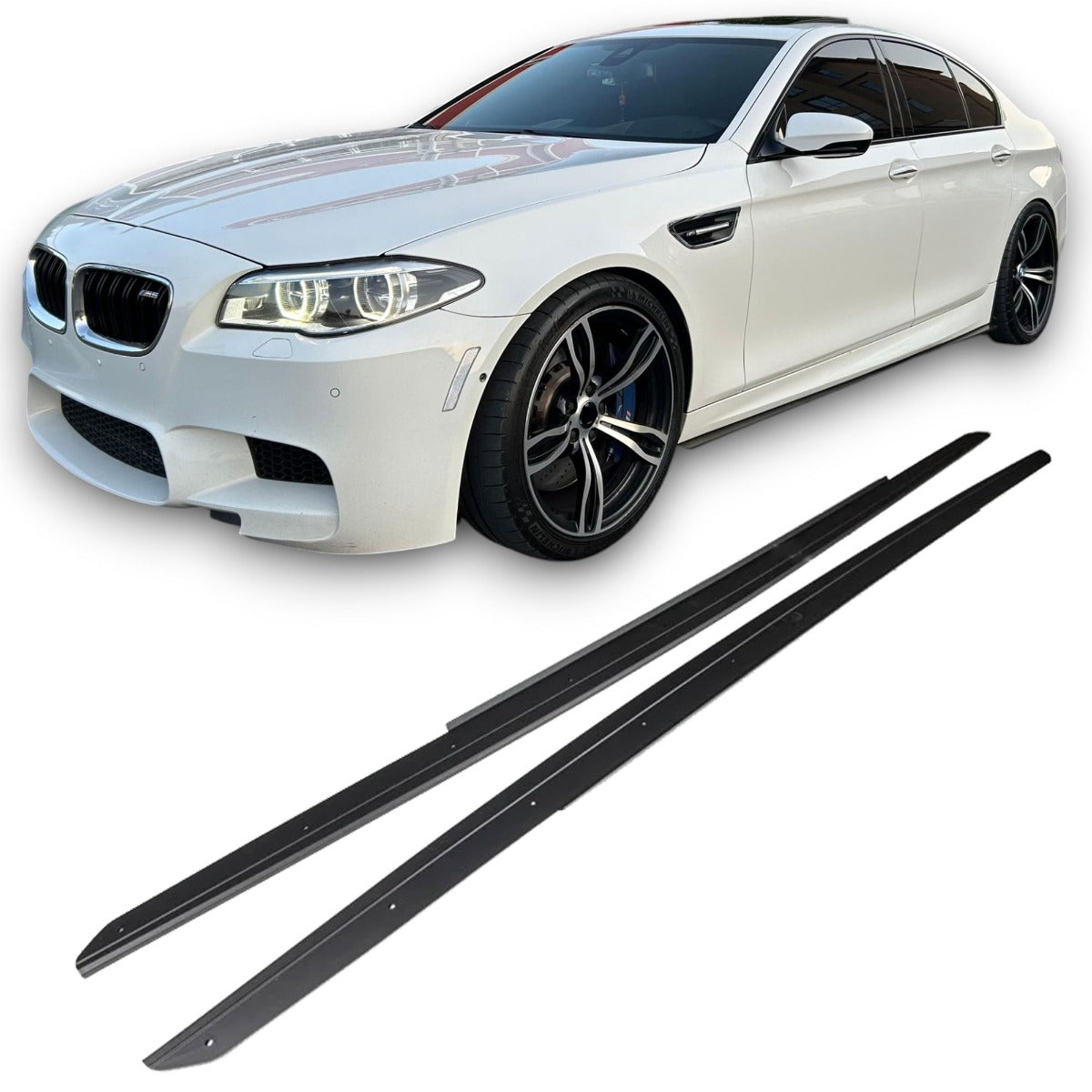Seitenschweller Set ABS hochglanz schwarz BMW 5er F10 F11 M-Paket 2011-2017