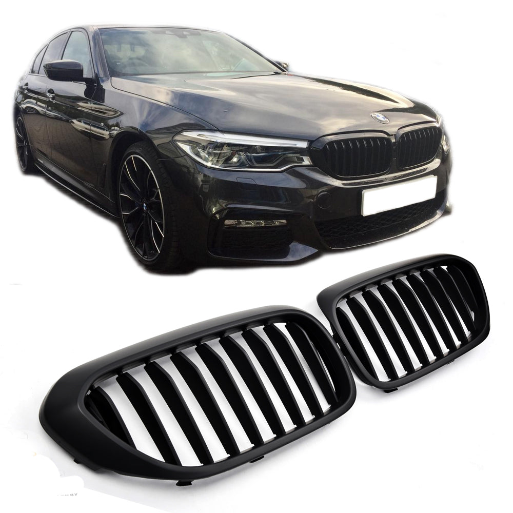 Sport Nierengrill matt schwarz für BMW 5er G30 G31 2017-2020 Vor-LCI