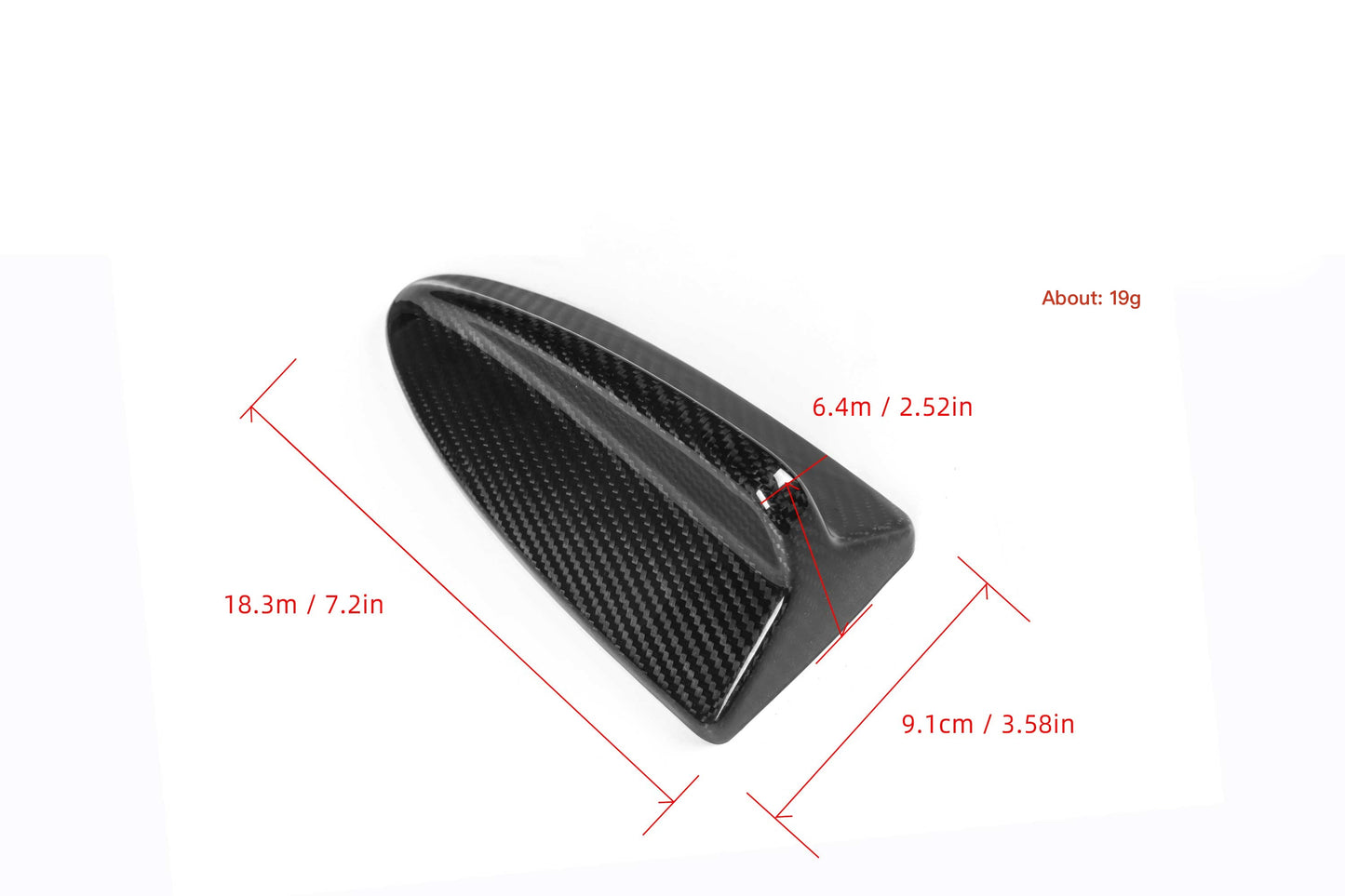 Carbon Antennen Cover "Shark Fin" für BMW 3er E90 E92 / M3 E90 92
