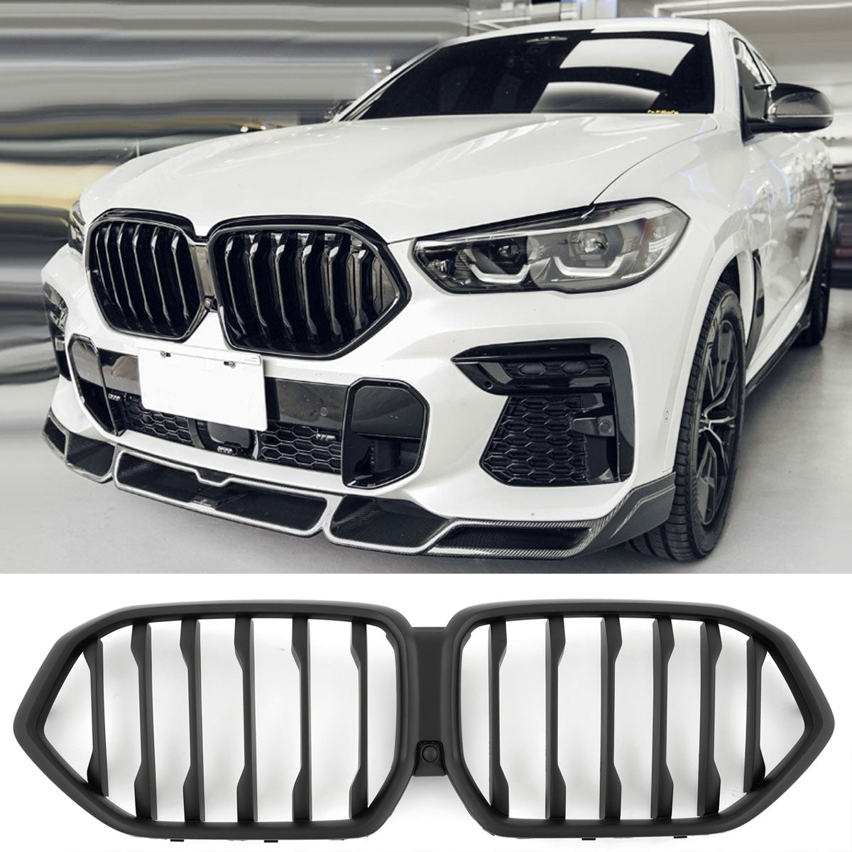 Sport Nierengrill matt schwarz für BMW X6 G06 ab 11/2018
