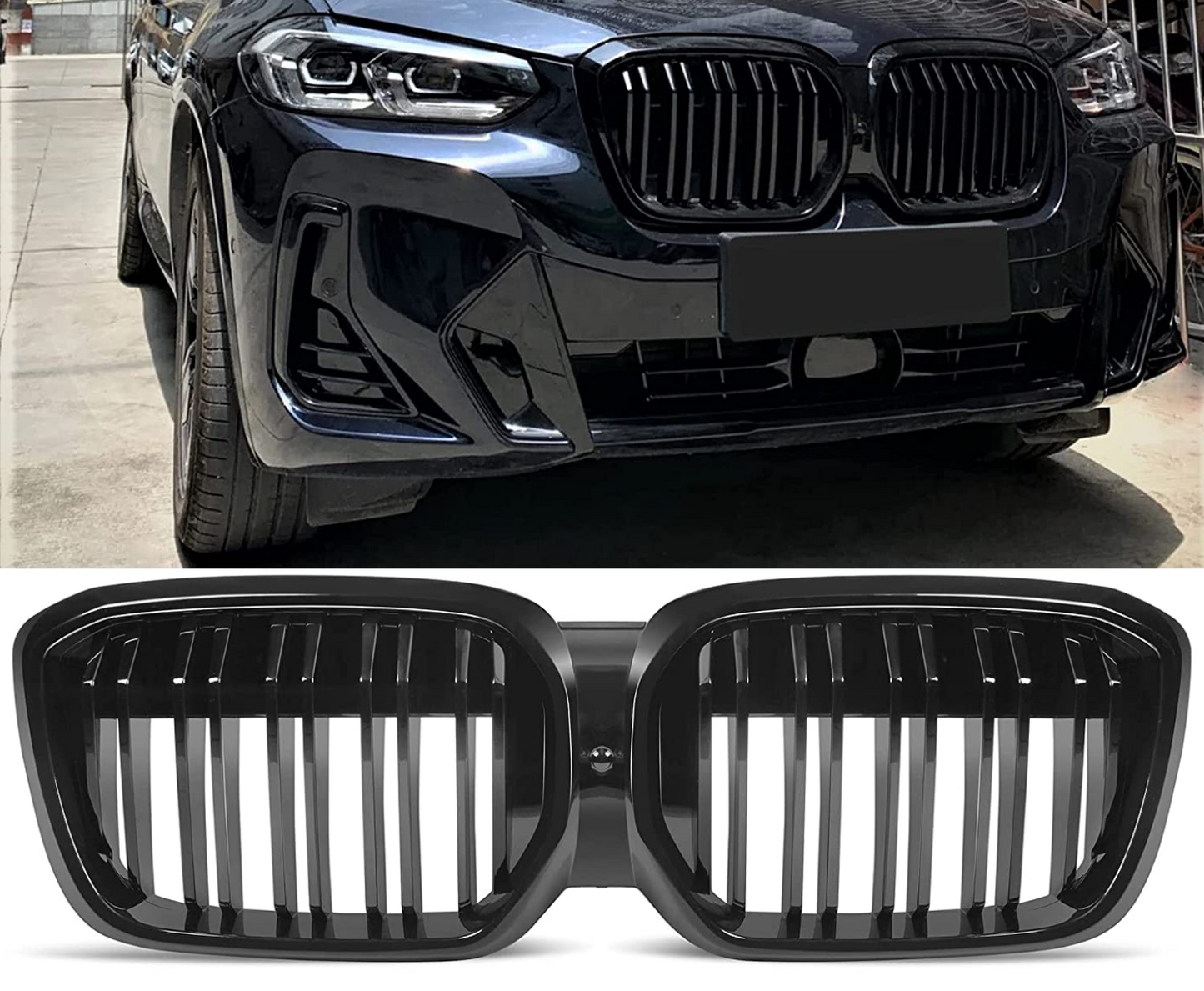 BMW iX3 G08 LCI Sport Nierengrill Doppelsteg glanz schwarz ab 09/2021