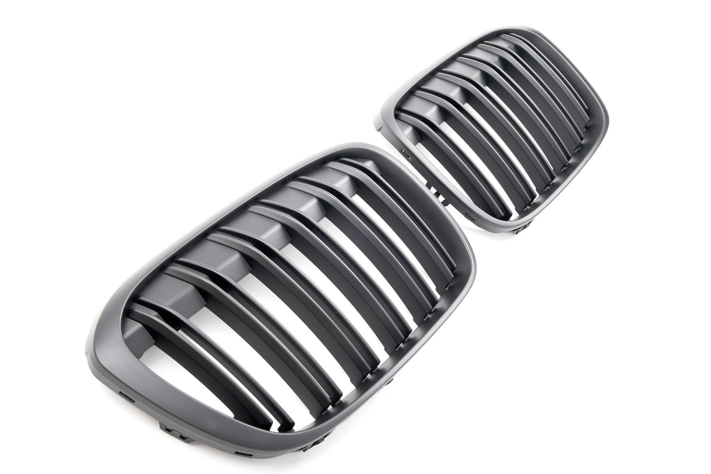 Sport Doppelsteg Nierengrill matt schwarz für BMW X1 F48 2015-2019 Vor-Facelift