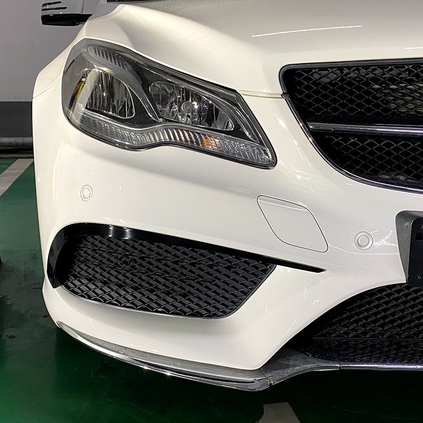 Frontspoiler Flaps Hochglanz schwarz für Mercedes E-Klasse W207 AMG-Line 2013-2017