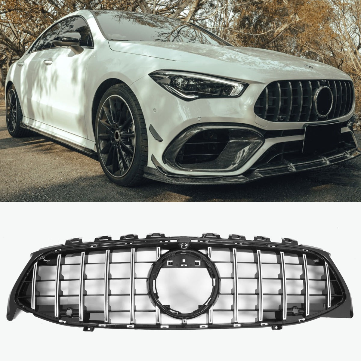 Sport Panamericana GT Kühlergrill schwarz für Mercedes CLA C118 X118 09/2019-06/2023