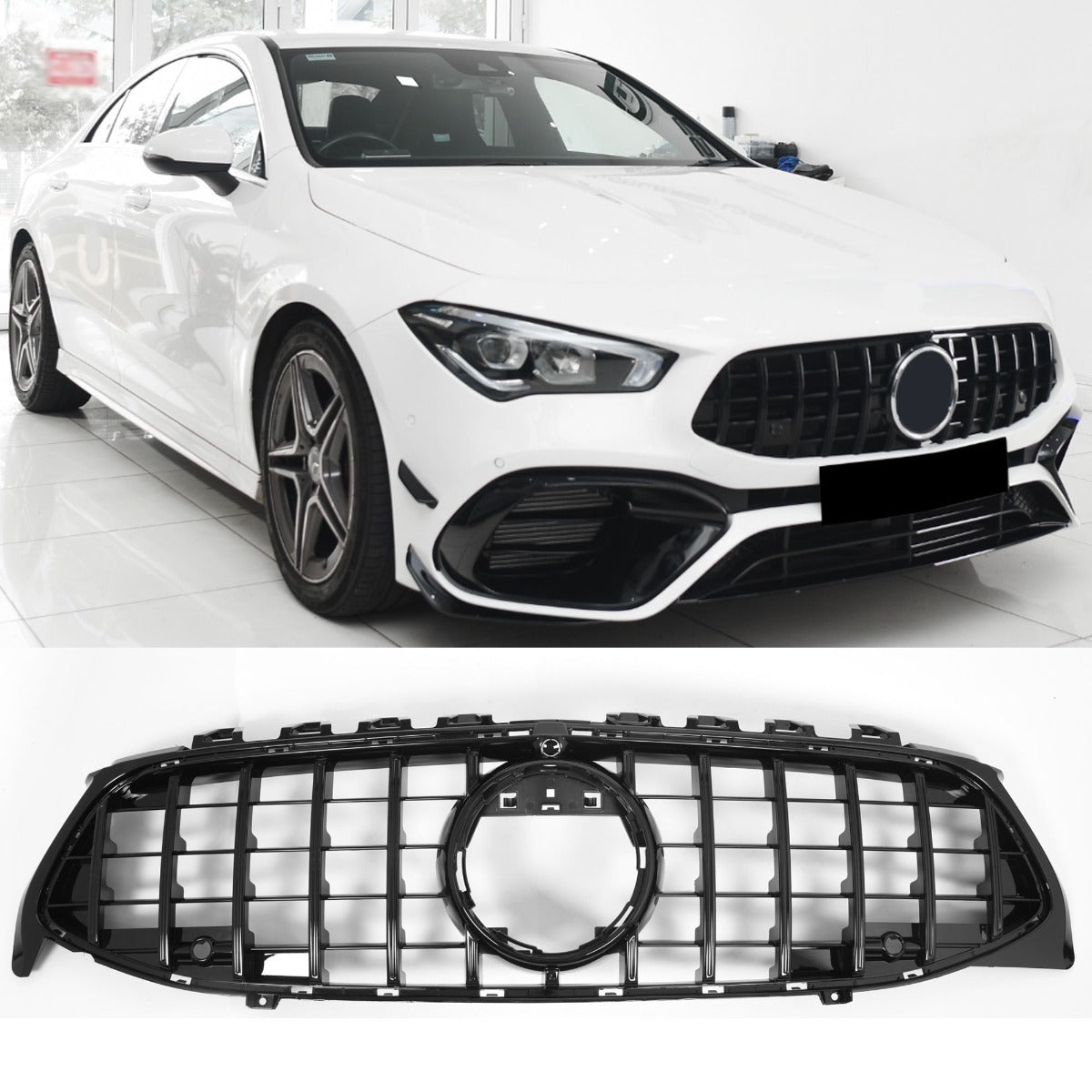 Panamericana GT Kühlergrill hochglanz schwarz für Mercedes CLA C118/X118 2019-2023