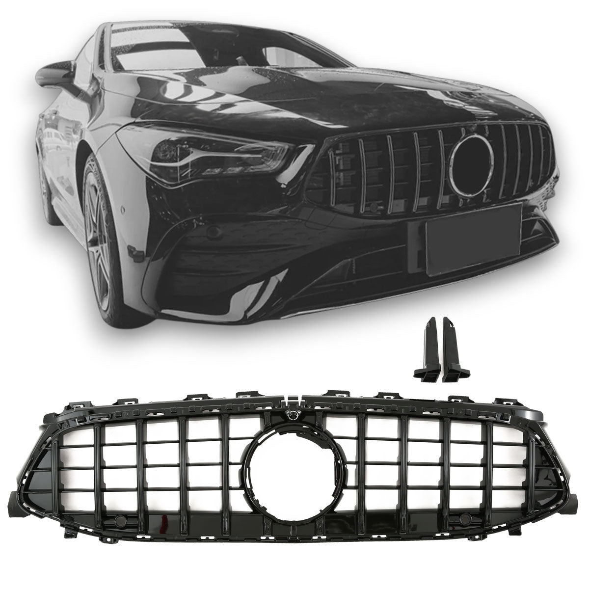 Sport Panamericana GT Kühlergrill hochglanz schwarz für Mercedes CLA C118 / X118 Facelift 2023+