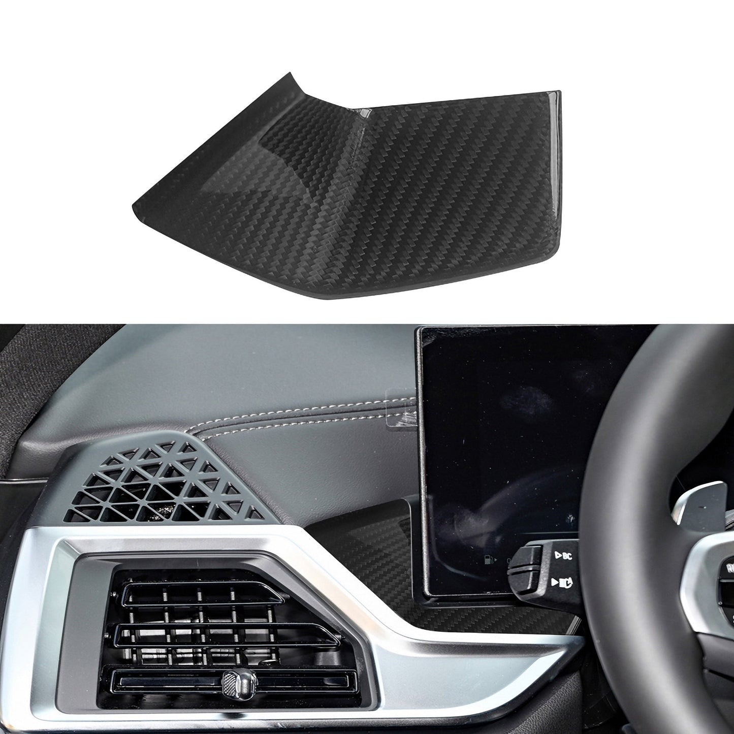Dry Carbon Mittelkonsolen Set für BMW X6 G06 LCI / X6M F96 LCI (10-teilig)