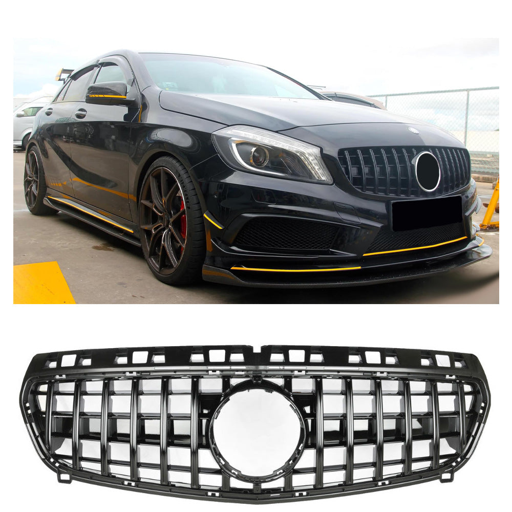 Panamericana GT Kühlergrill hochglanz schwarz Mercedes A-Klasse W176 Vorfacelift