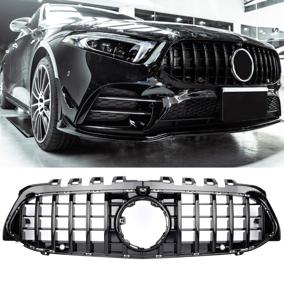 Sport Panamericana GT Kühlergrill hochglanz schwarz für Mercedes A-Klasse W177 V177 2018-2022