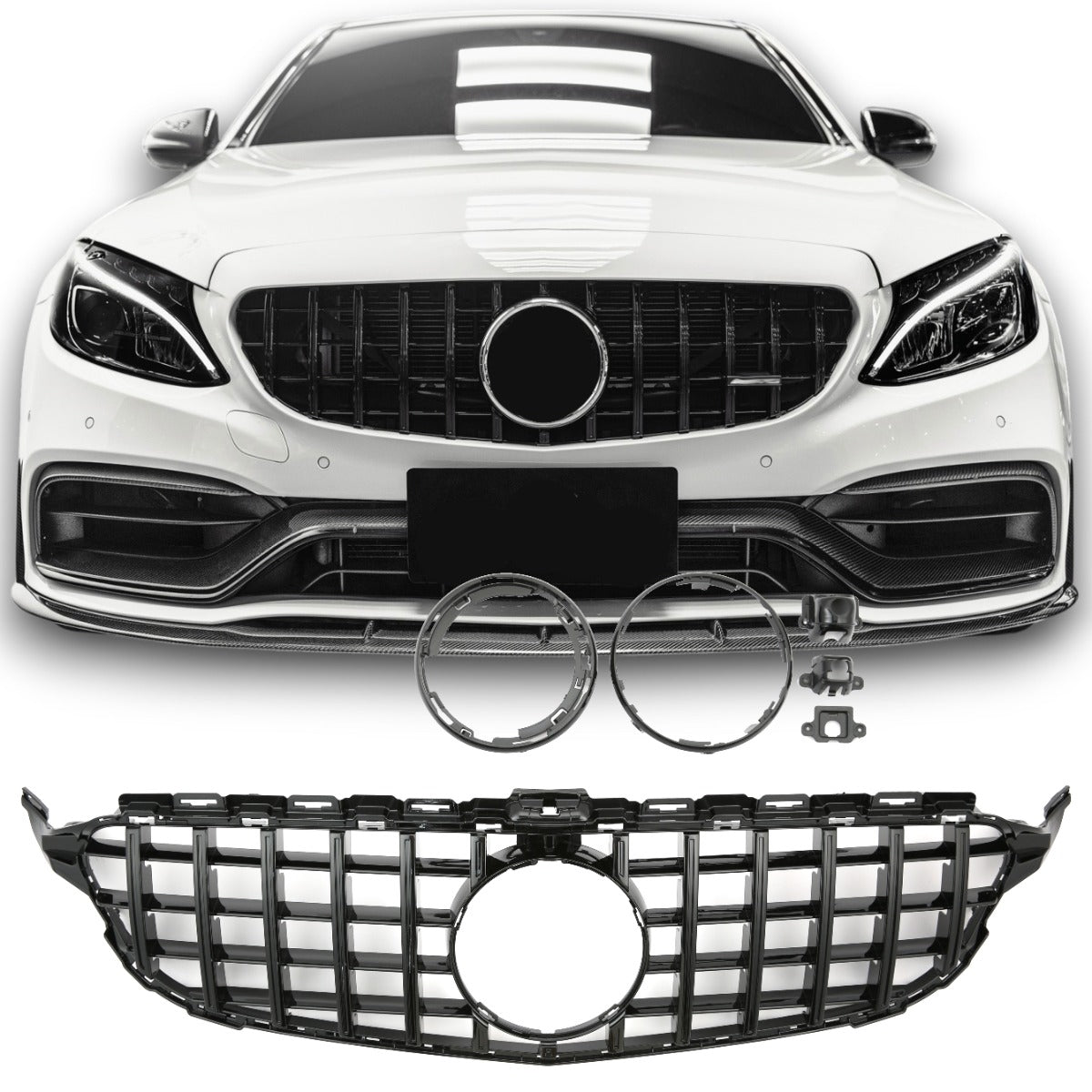 Sport Panamericana GT Grill Kühlergrill passt für Mercedes W205 2014-2021