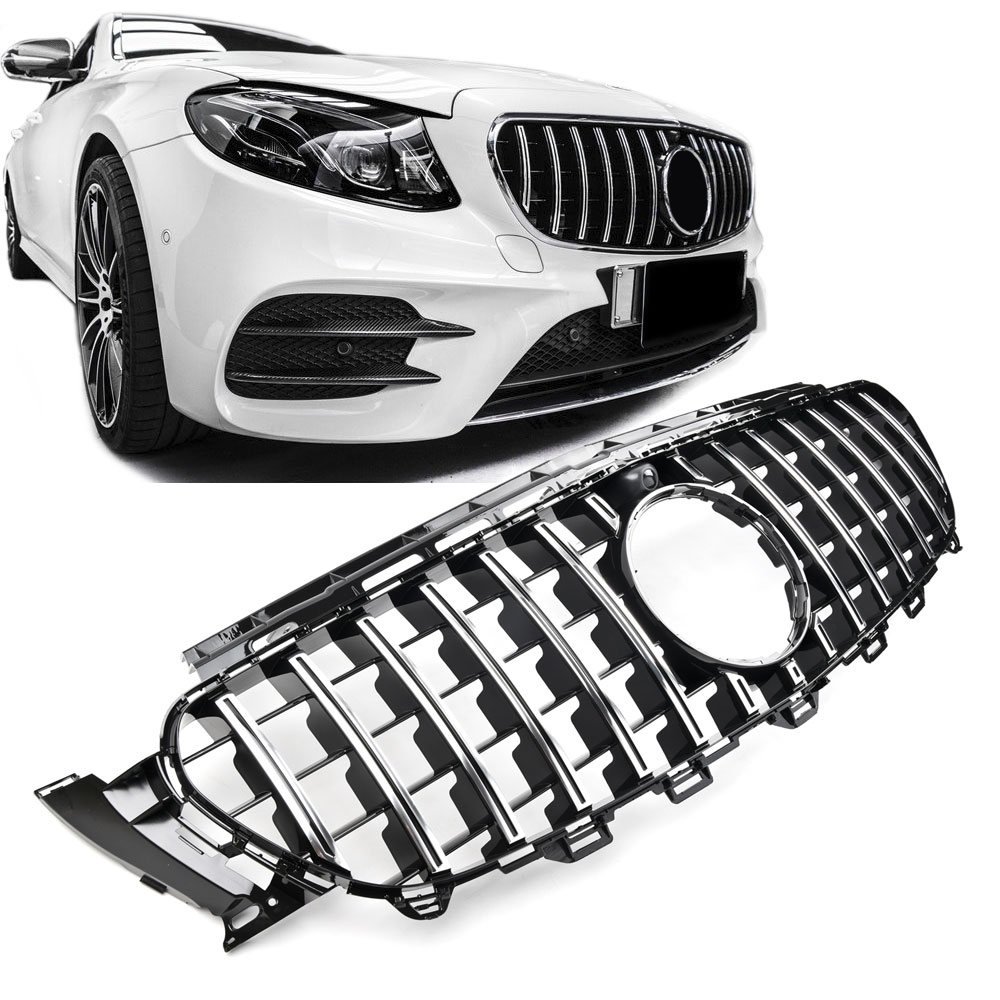 Sport Panamericana GT Kühlergrill hochglanz schwarz für Mercedes E-Klasse W213 C238 S213 A238 Vorfacelift 2017-2020
