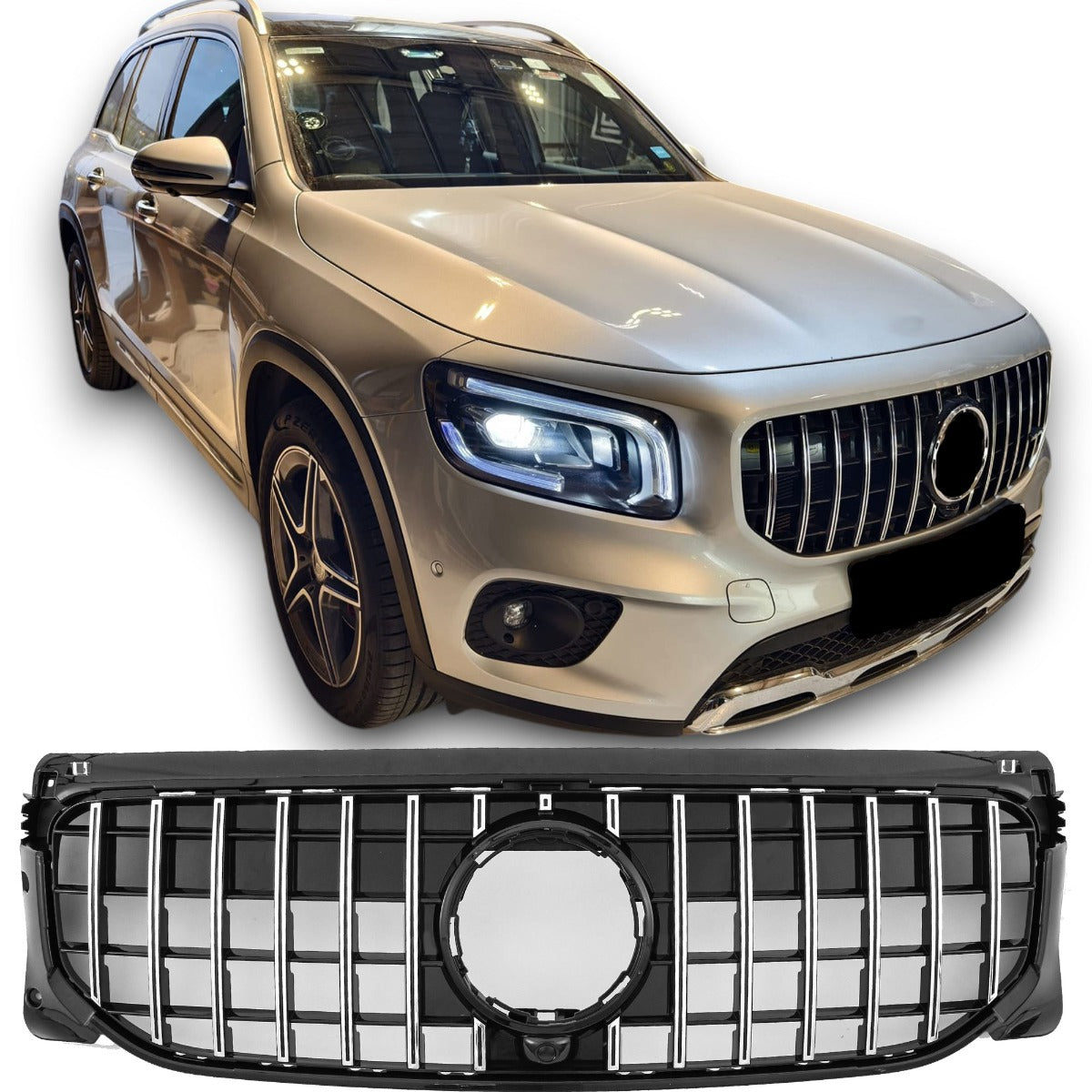Sport Panamericana GT Kühlergrill hochglanz schwarz für Mercedes GLB X247 2019-2023
