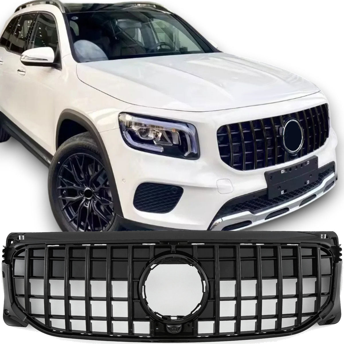Sport Panamericana GT Kühlergrill Mercedes GLB X247 ab 07/2019 hochglanz schwarz