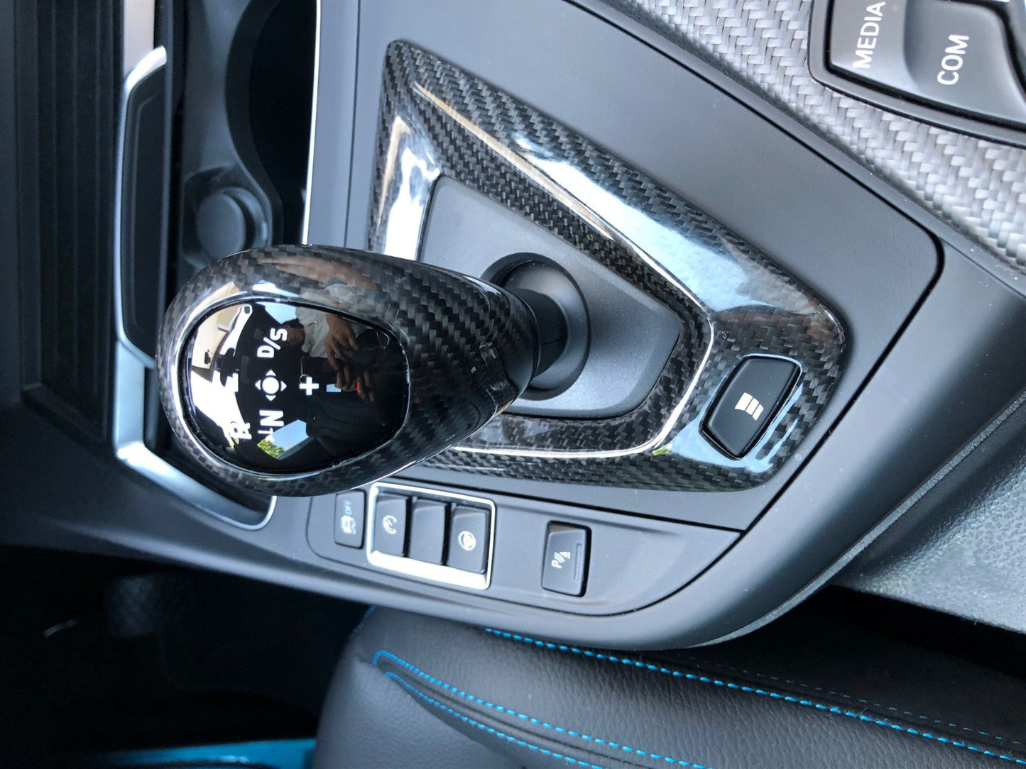 Dry Carbon Schaltknauf Mittelkonsole Blenden für BMW M2C F87 M3 F80 M4 F82 F83
