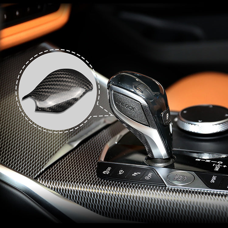 DRY CARBON Schaltknauf Shift Blenden Trim für BMW 1er F40 2er F44 3er G20 G21 4er G22 G23 G26 Z4 G29 X1 F48 X2 F39 X3 G01 X4 G02