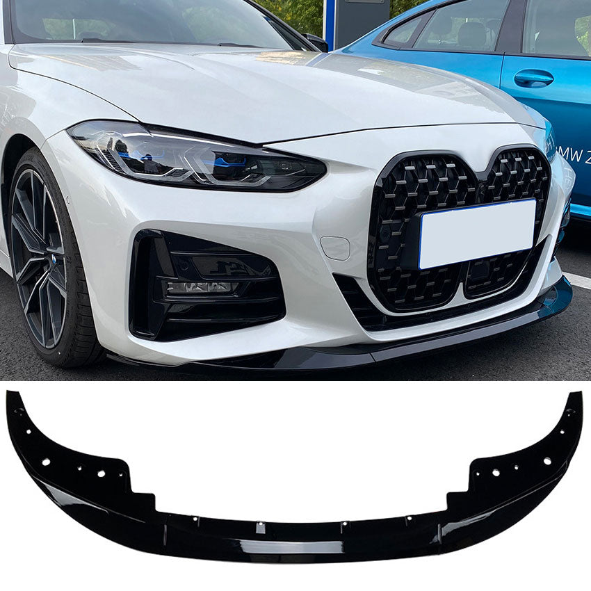 Frontspoiler Splitter Spoilerlippe hochglanz schwarz für BMW 4er G22 G23 mit M-Sportpaket