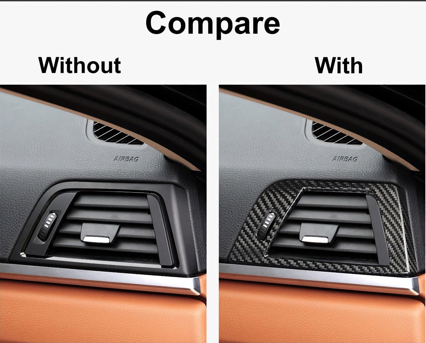 Carbon Lüfterauslass Blenden für BMW F30 F31 F32 F33 F34 F35 F36 335i 340i 435i 440i M3 M4 F80 F82 F83