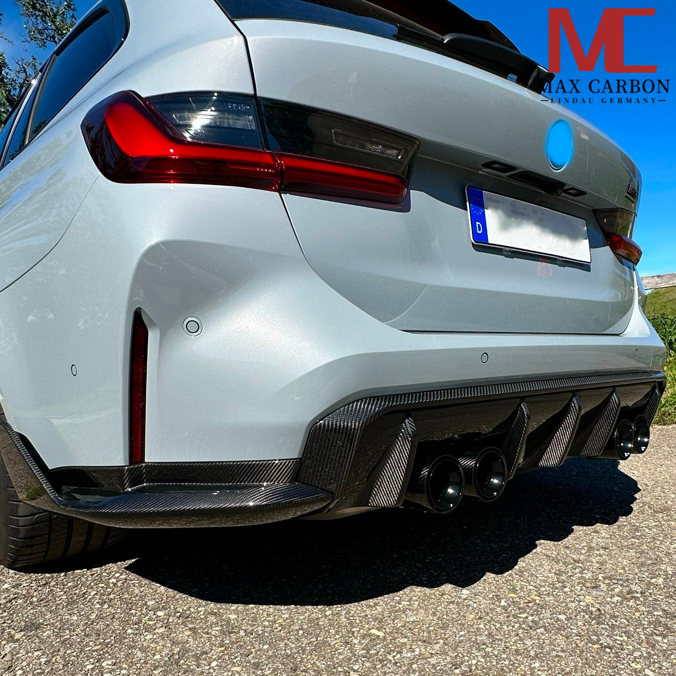 Dry Carbon Heckdiffusor Leiste für BMW M3 G80 G81 / M4 G82 G83 inkl. LCI