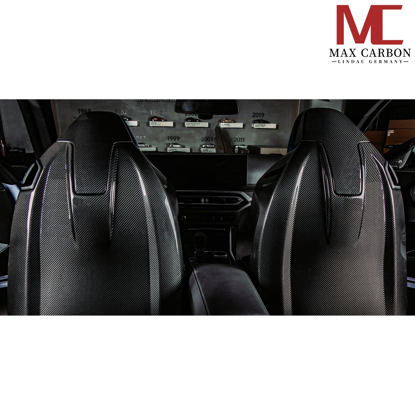 Dry Carbon Sitzcover V1 Sportsitz für BMW M2 G87 / M4 G82 G83