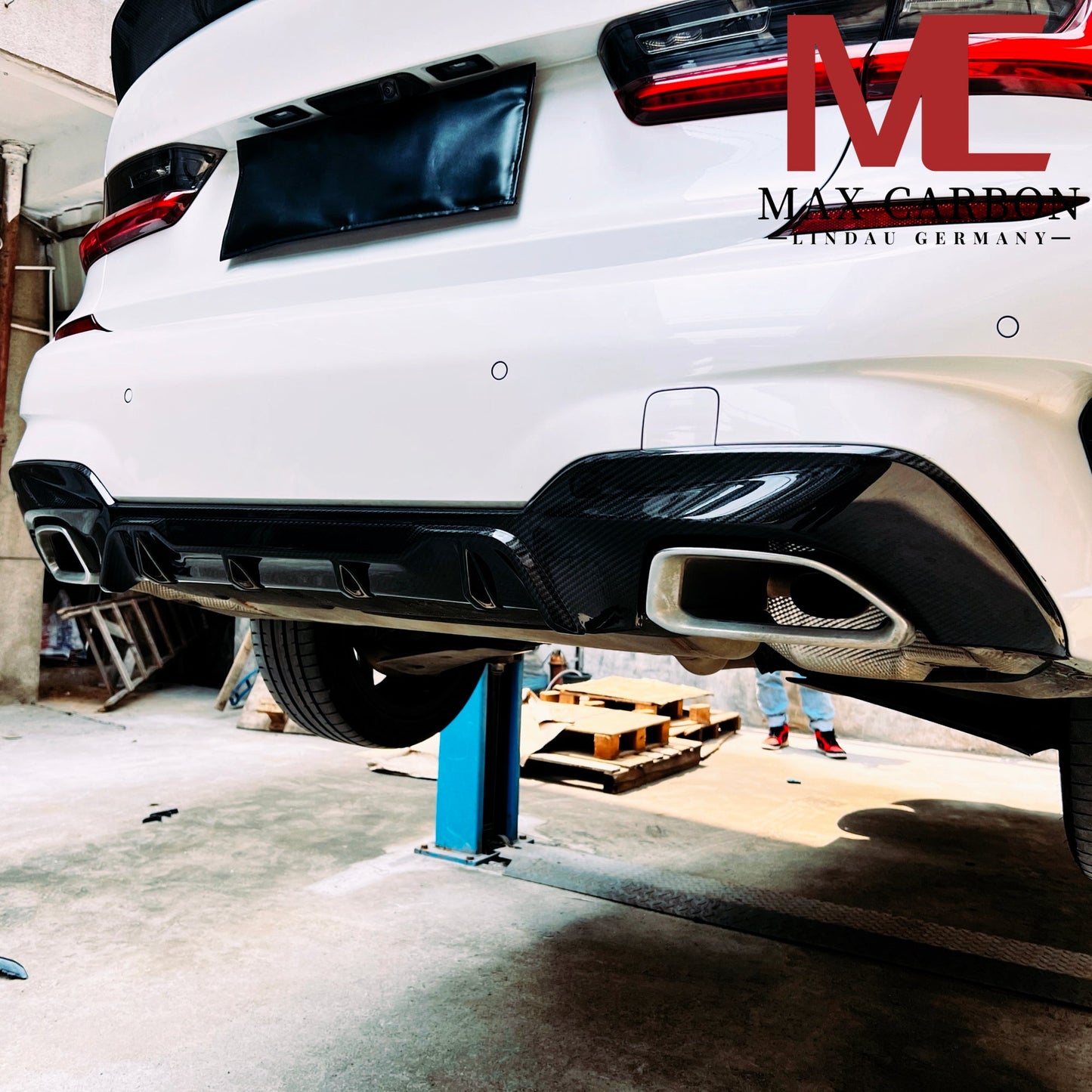 Dry Carbon Heckdiffusor für BMW 3er G20 G21 nur Pre-LCI