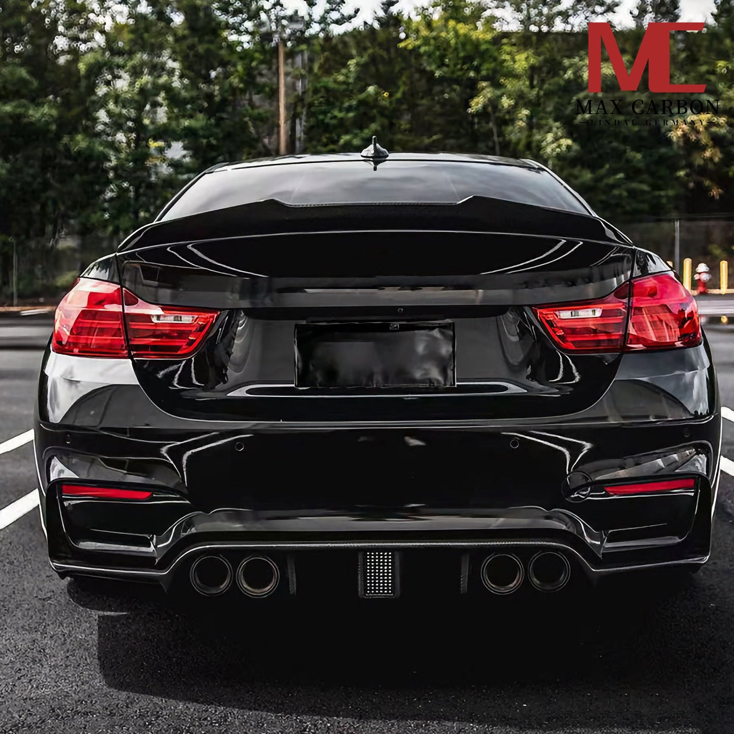 Dry Carbon Heck Spoiler "Ducktail" für BMW 4er F36 PS Style
