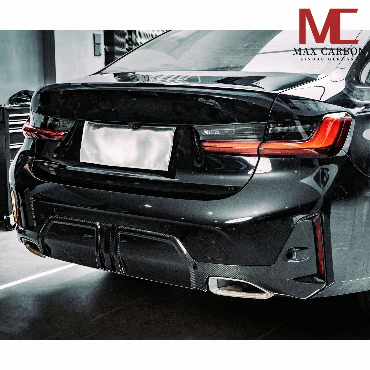 Dry Carbon Heckdiffusor für BMW 3er 330i G20 G21 nur LCI