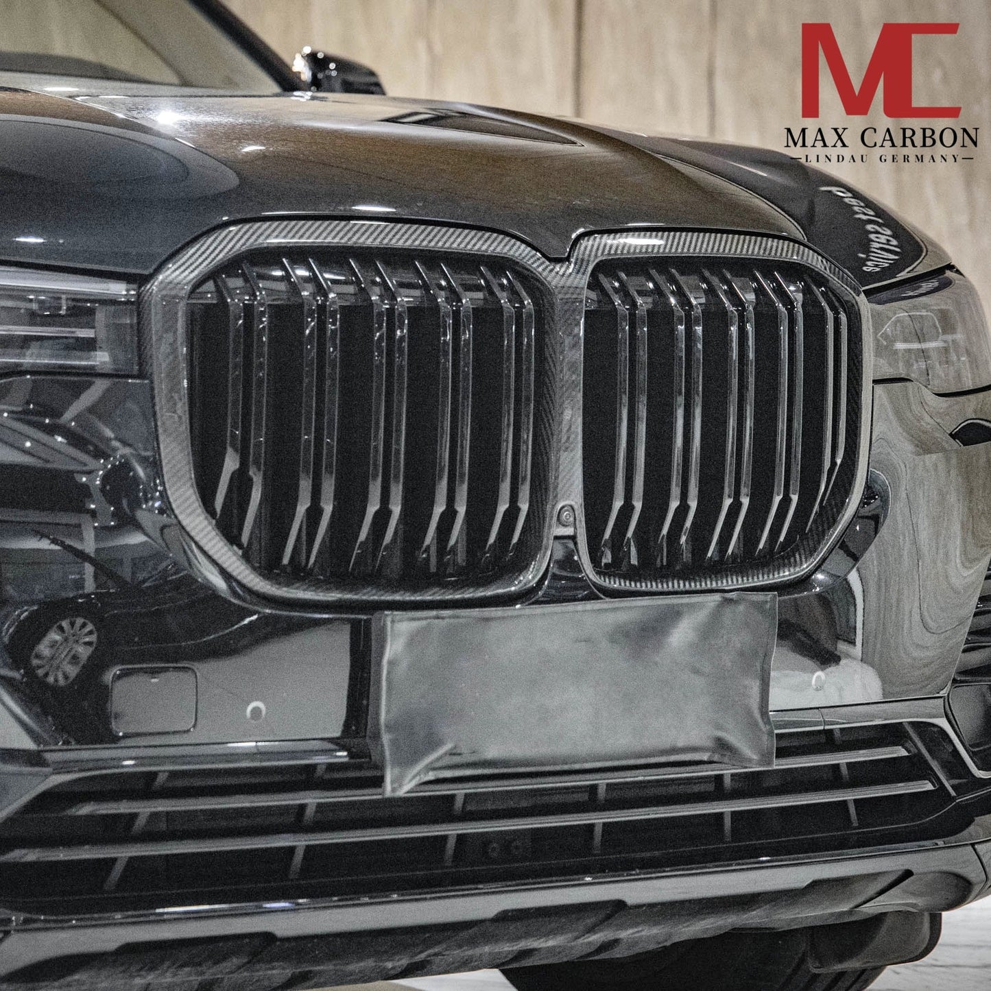 Dry Carbon Kühlergrill Nieren V1 für BMW X7 G07 Pre-LCI