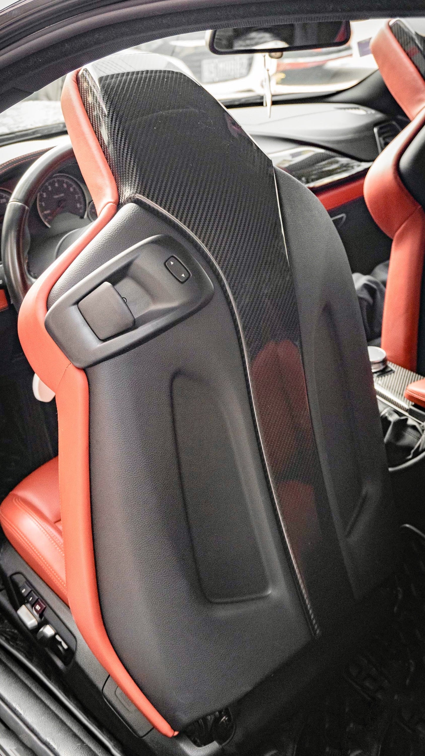 Dry Carbon Sitz Cover für BMW M2 F87 + Competition / M3 F80 / M4 F82 F83