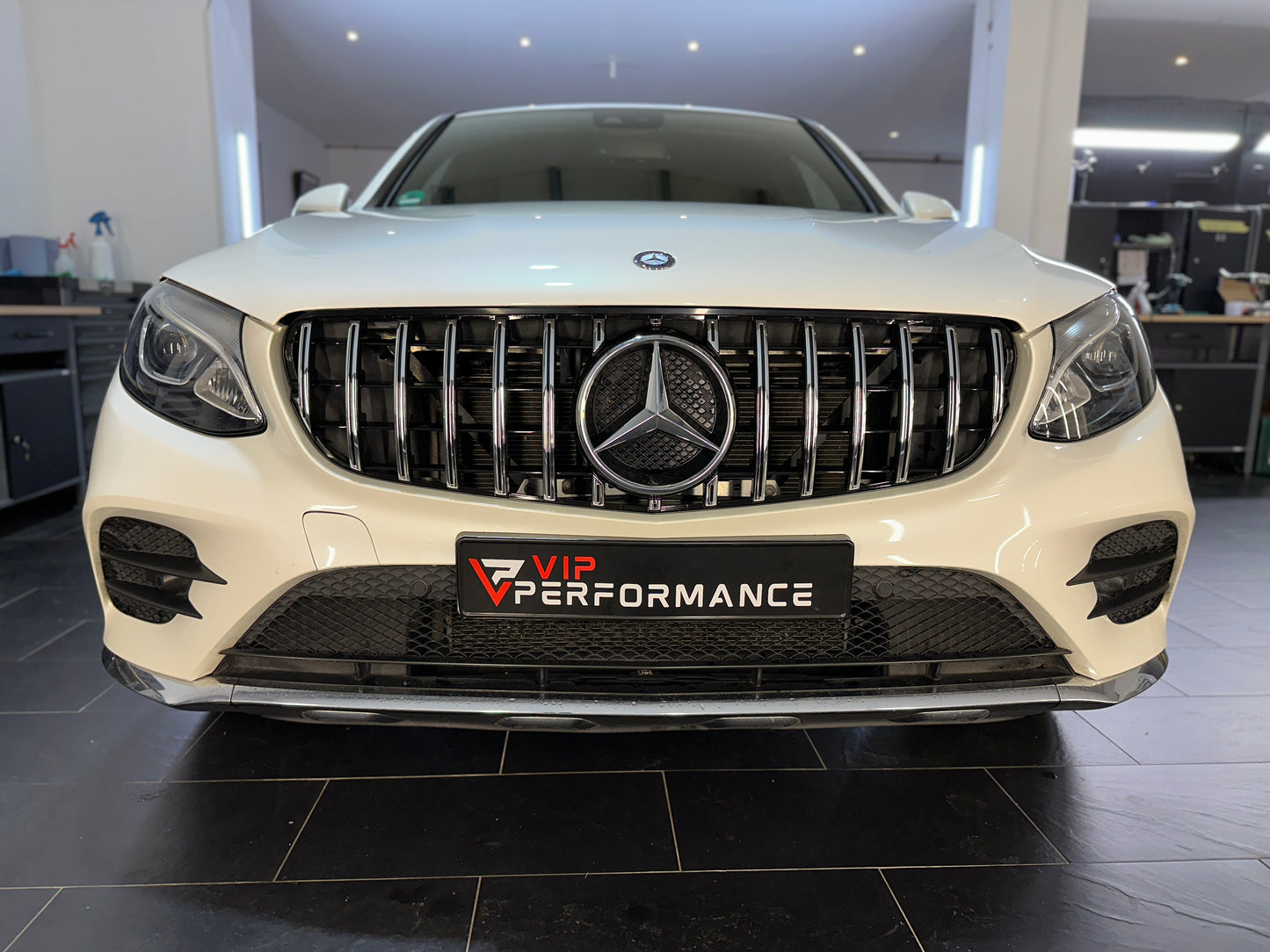 Sport Panamericana GT Kühlergrill Mercedes GLC W253/C253/X253 Vorfacelift schwarz