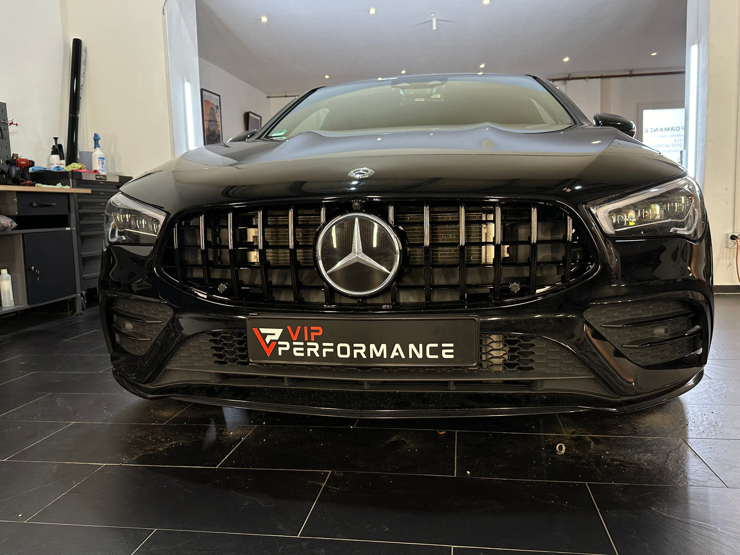 Panamericana GT Kühlergrill hochglanz schwarz für Mercedes CLA C118/X118 2019-2023