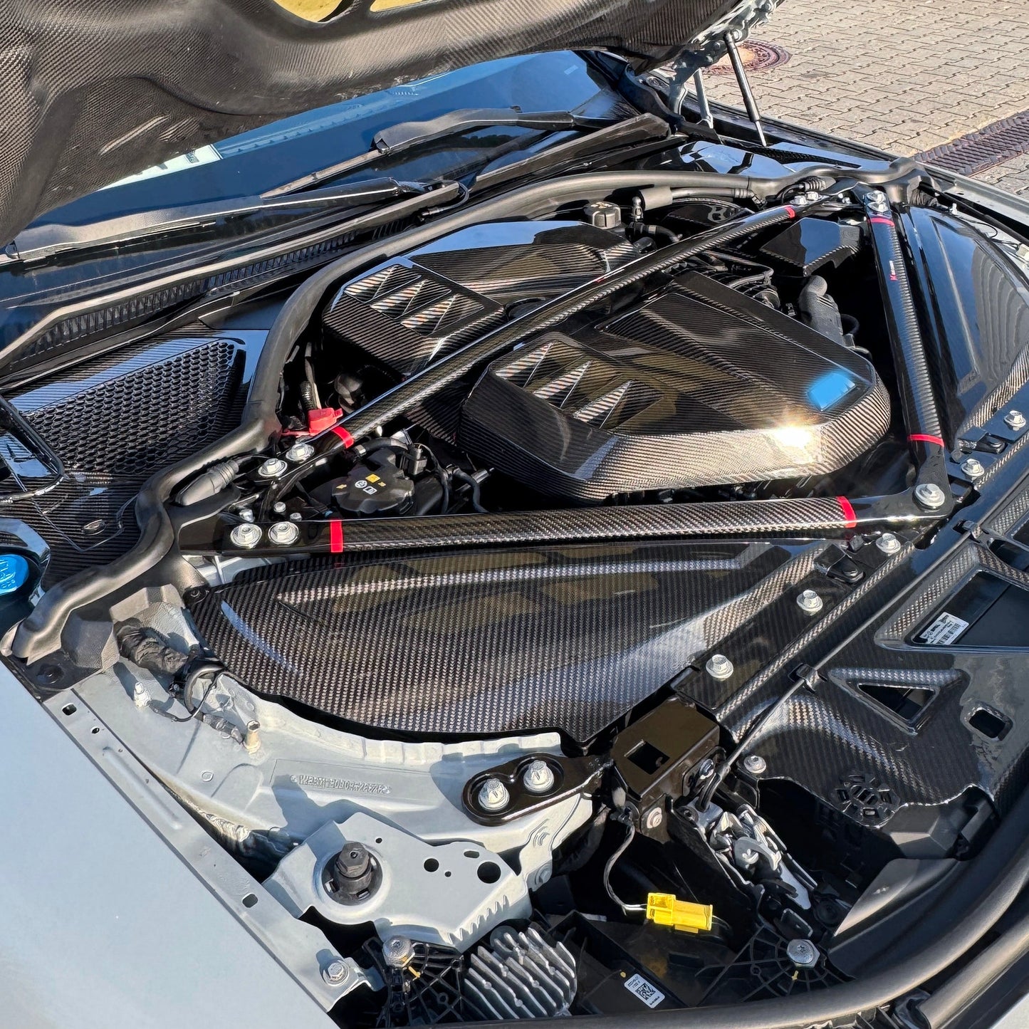 Dry Carbon Kühlverkleidungs-Slam-Panel Voll-Ersatz für BMW M2 G87 / M3 G80 G81 / M4 G82 G83