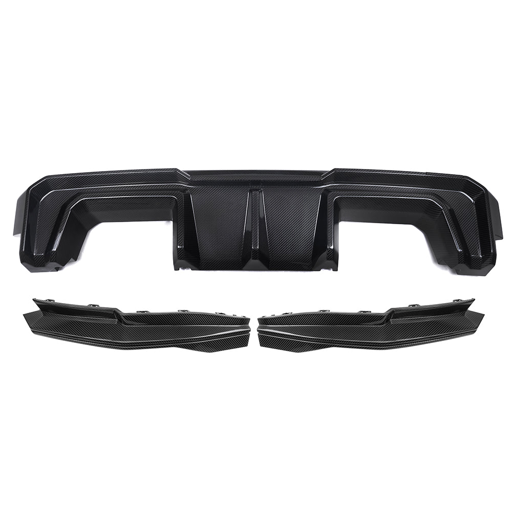 Dry Carbon Heckdiffusor Heck Winglet "SQ-B Style" für BMW M3 G80 G81 / M4 G82 G83 inkl. LCI