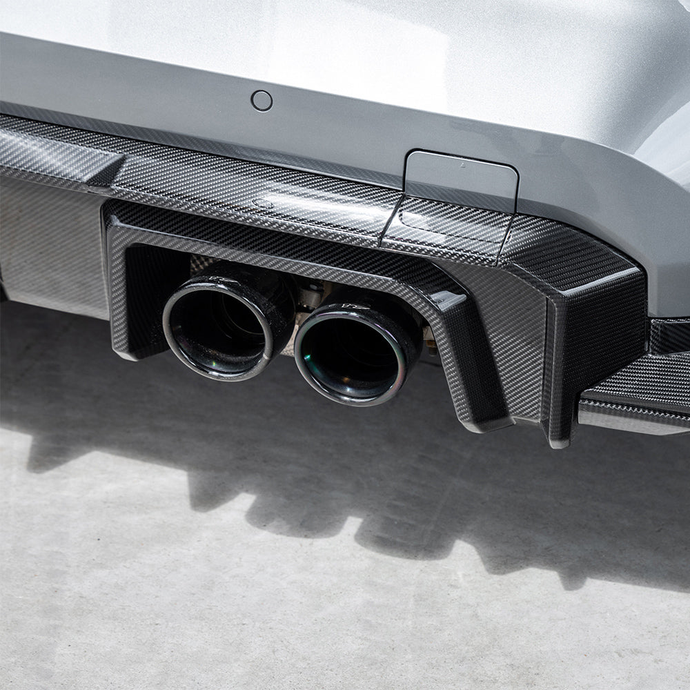 Dry Carbon Heckdiffusor Heck Winglet "SQ-B Style" für BMW M3 G80 G81 / M4 G82 G83 inkl. LCI