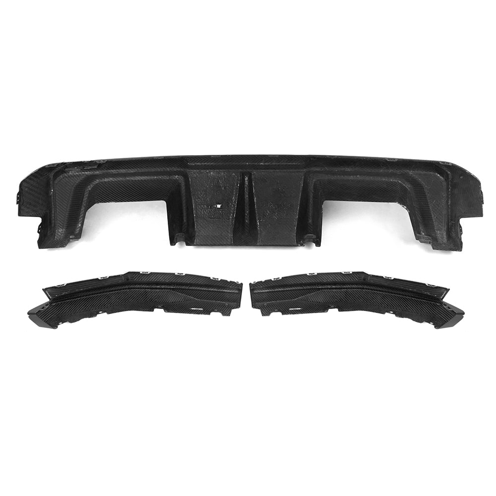 Dry Carbon Heckdiffusor Heck Winglet "SQ-B Style" für BMW M3 G80 G81 / M4 G82 G83 inkl. LCI