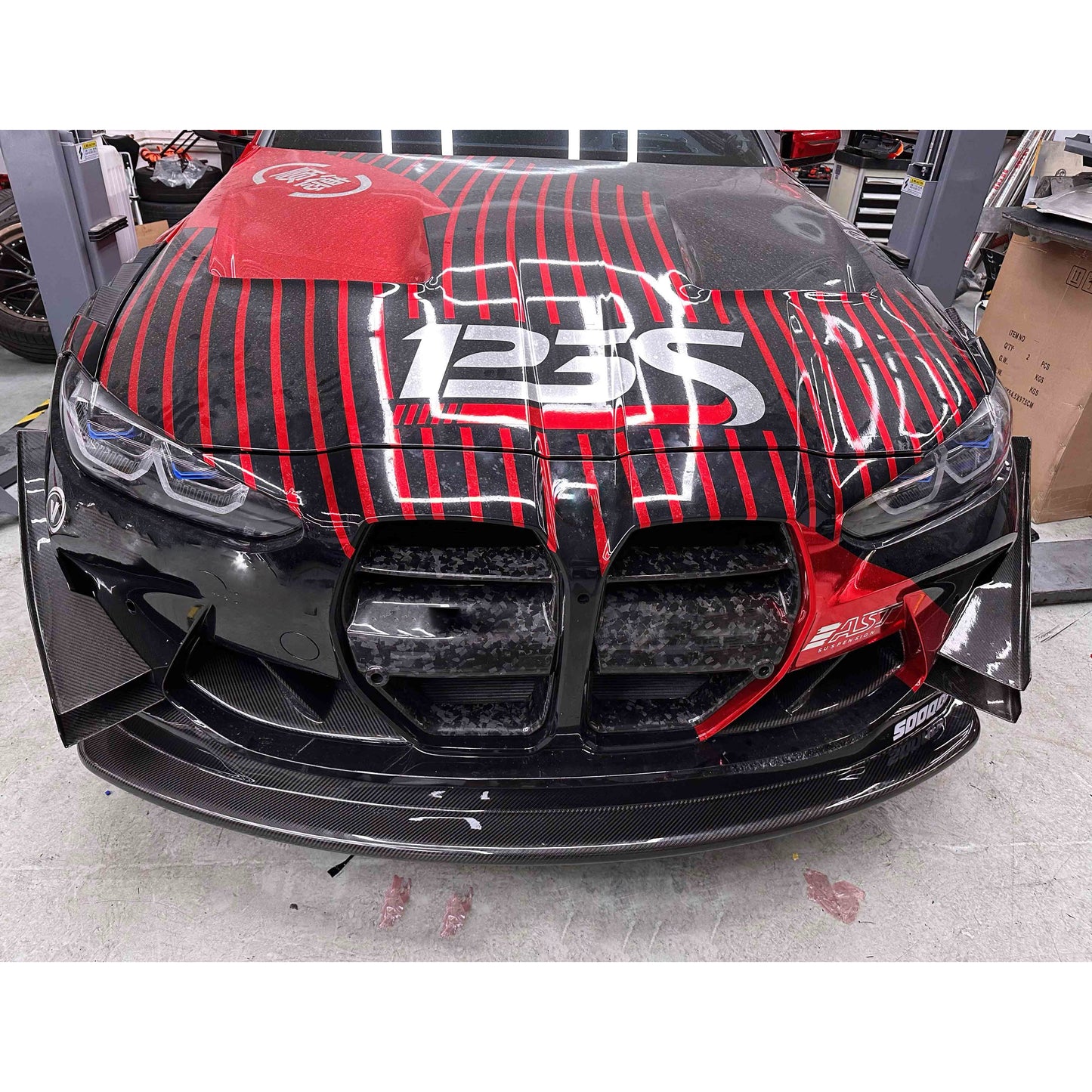 Dry Carbon Frontlippe "GT4 Style" für BMW M3 G80 G81 / M4 G82 G83