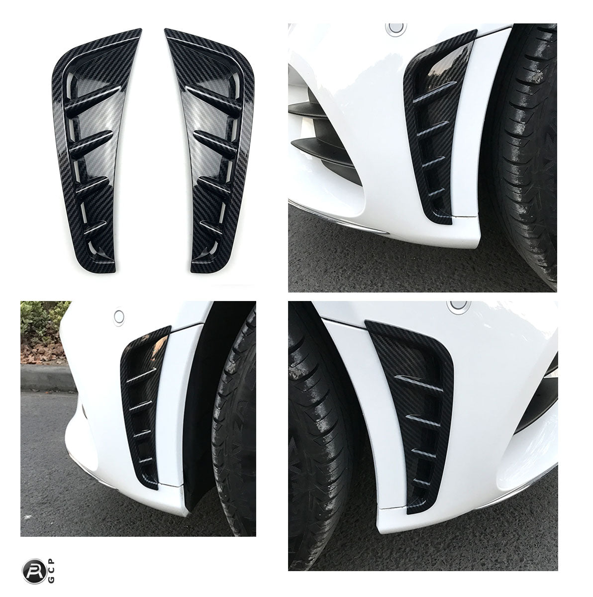 LUFTEINLÄSSE LÜFTUNG FRONTSPOILER für Mercedes W205 C-Klasse FACELIFT