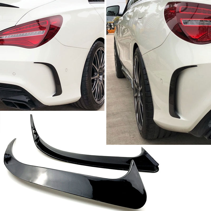 Aero Flics Flaps schwarz für Mercedes CLA C117 Coupé mit AMG Exterieur Paket