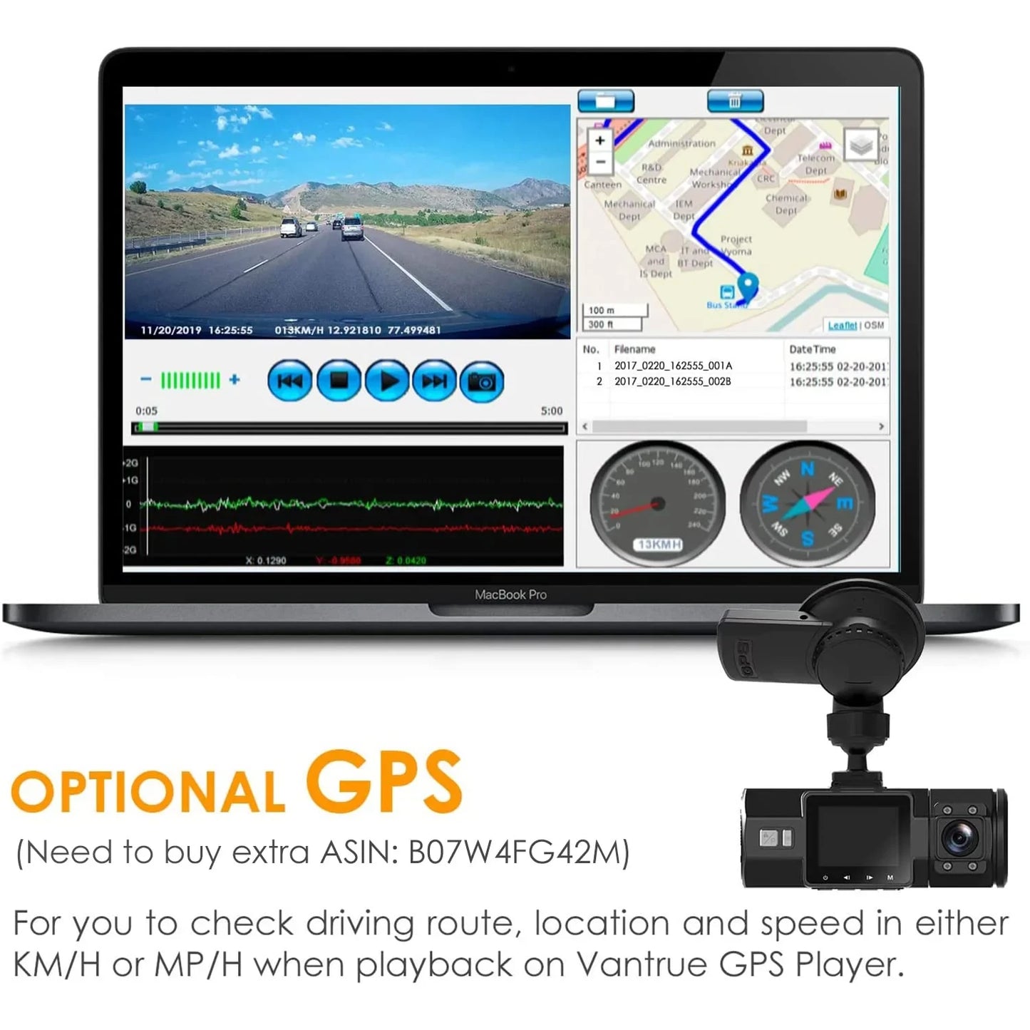 Vantrue OnDash N2 Pro Dual 1080P Dashcam