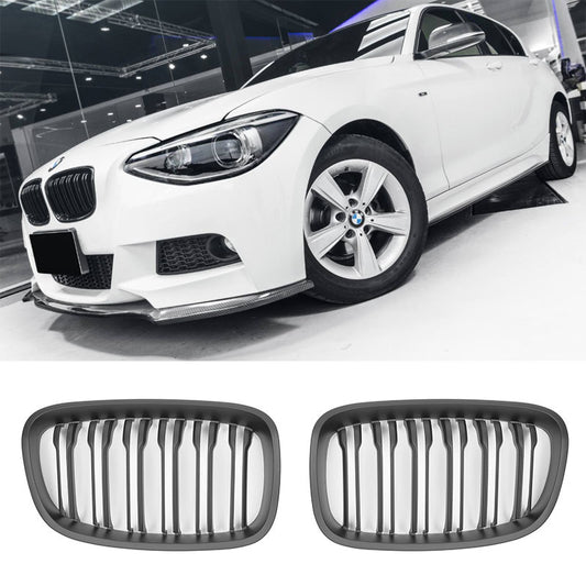 Sport Nierengrill Doppelsteg matt schwarz für BMW 1er F20 F21 2011-2015