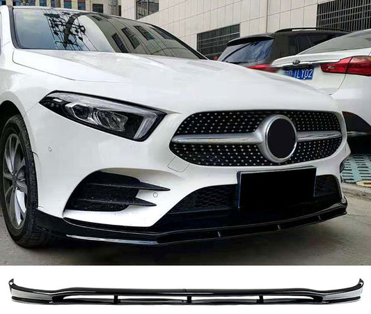 Frontspoiler Spoilerlippe hochglanz schwarz Mercedes A-Klasse W177 V177 AMG Line + A35 AMG