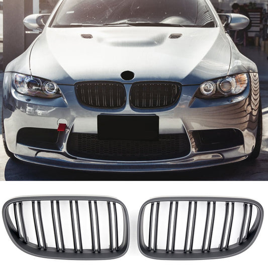 Sport Doppelsteg Nierengrill matt schwarz BMW 3er E92 E93 LCI 2010-2013