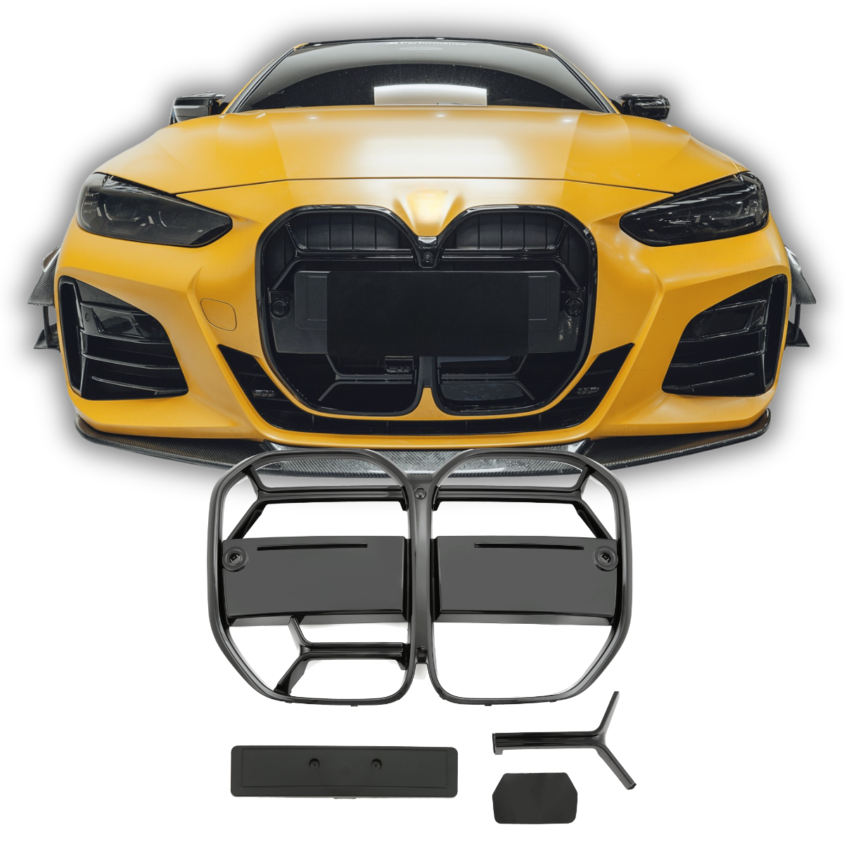 BMW 4er G22 G23 Sport Nierengrill CS Style glanz schwarz