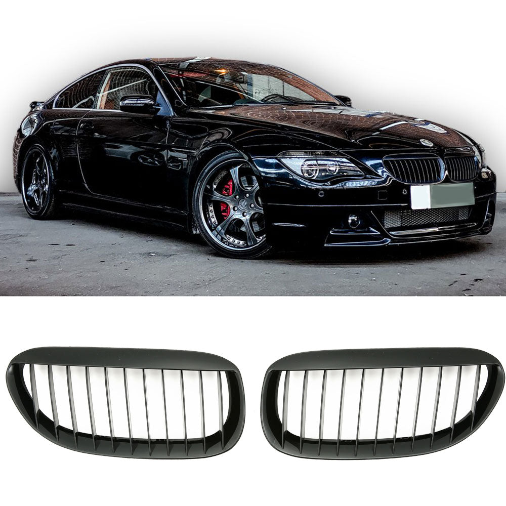 Sport Nierengrill hochglanz schwarz für BMW 6er E63 E64