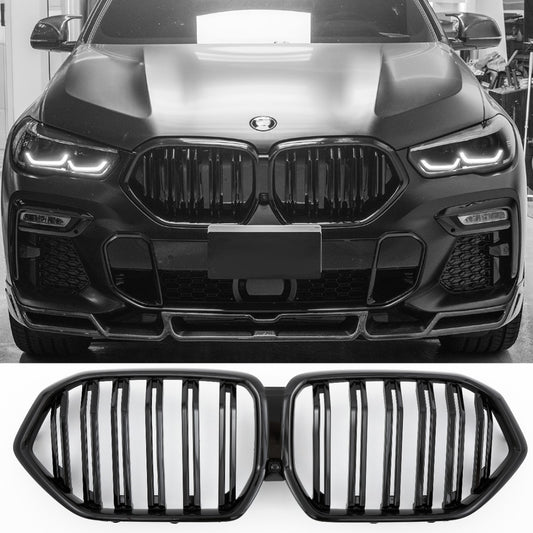 Sport Doppelsteg Nierengrill hochglanz schwarz für BMW X6 G06 ab 11/2018