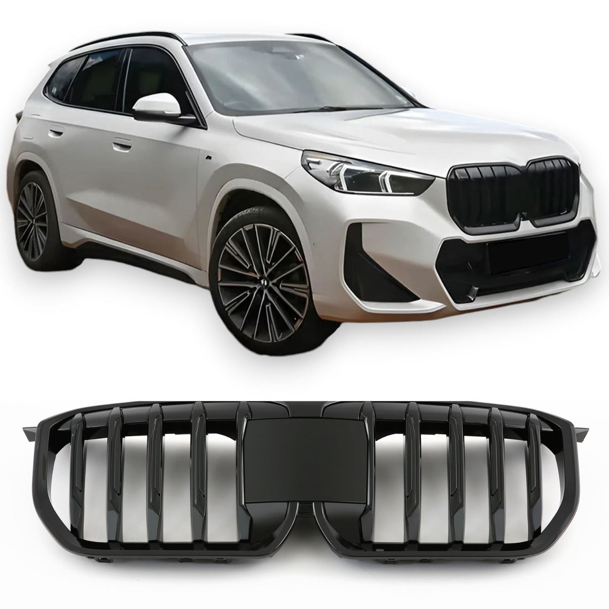 Sport Nierengrill Performance Hochglanz Schwarz für BMW X1 U11 ab 10/2022
