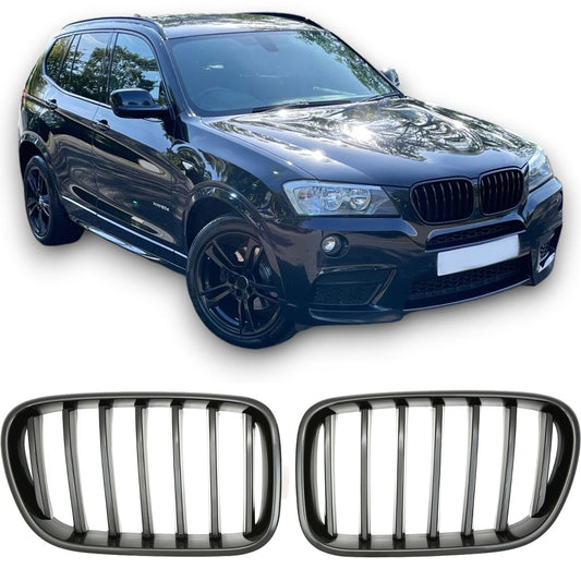 Sport Nierengrill Hochglanz Schwarz für BMW X3 F25 2010-2014