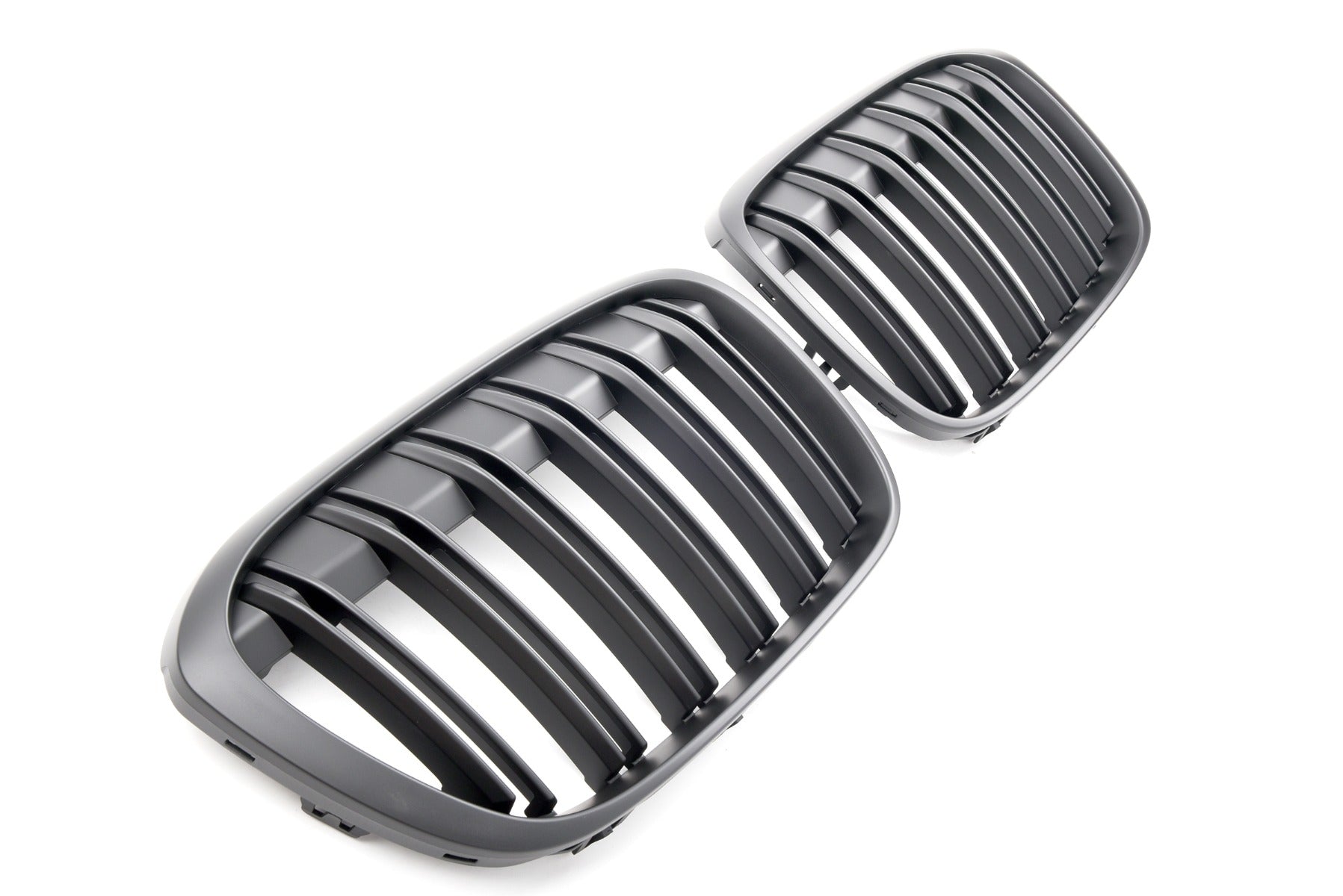 Sport Doppelsteg Nierengrill matt schwarz für BMW X1 F48 2015-2019 Vor-Facelift
