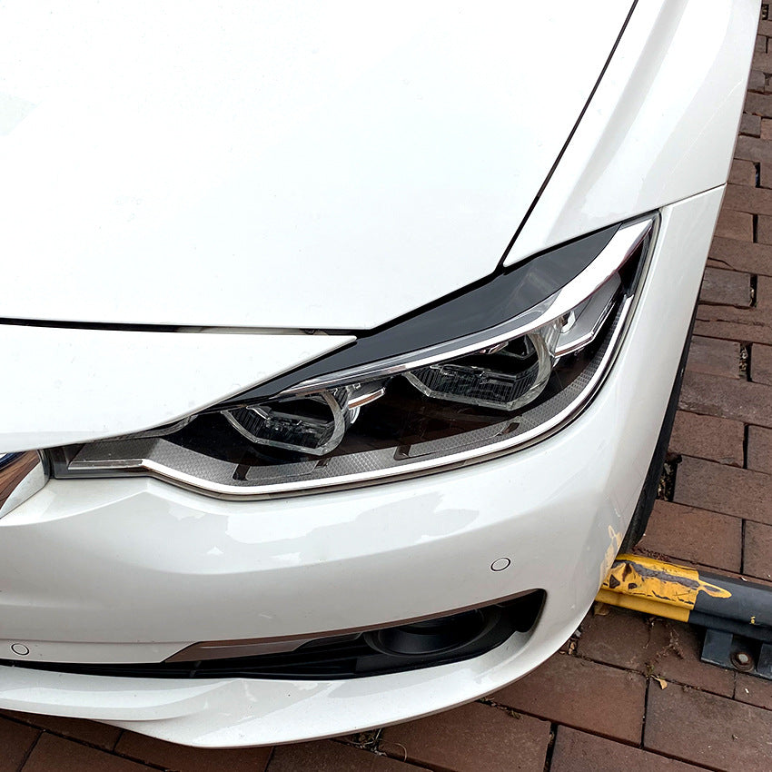Scheinwerferblenden Böser Blick Hochglanz schwarz für BMW 3er F30 F31 2011-2019